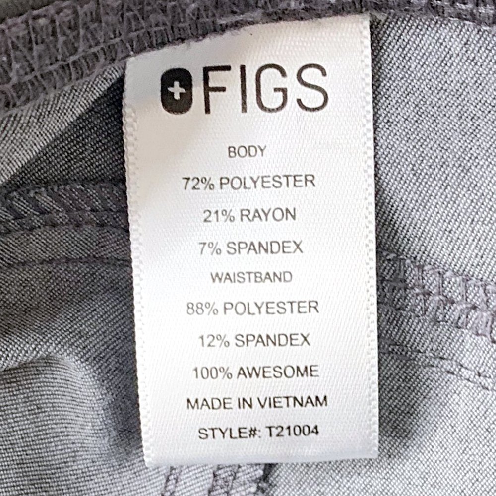 Figs Kade High-Rise Cargo Scrub Pant in Graphite - Picture 11 of 11